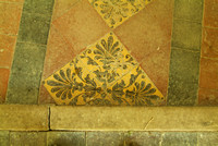Where the nave floor joins the chancel floor