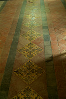Tile floor in the chancel