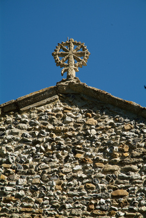 Finial Cross atop South Transept Gable; 13th or 14th century.